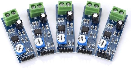 Modulo di amplificazione audio - 200 volte amplificazione - 5V-12V Chip di amplificazione audio LM386 Board