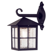 Applique esterna Winchester Elstead nero E27 con vetro