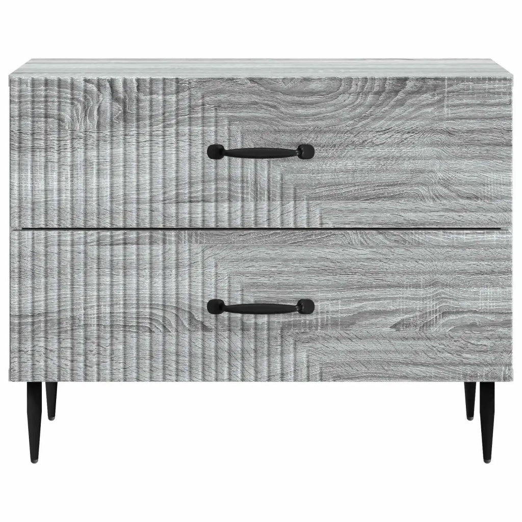 Armadio da Notte con cassetto Grigio Sonoma 62 x 34,5 x 47,5 cm