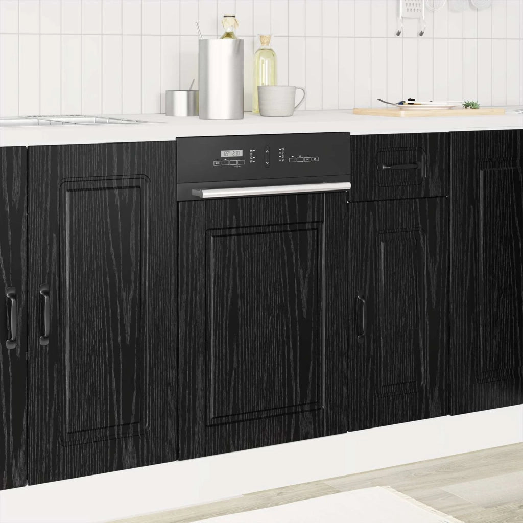 Pannello lavastoviglie PORTO Rovere Nero 45 x 1,5 x 57 cm 8003861