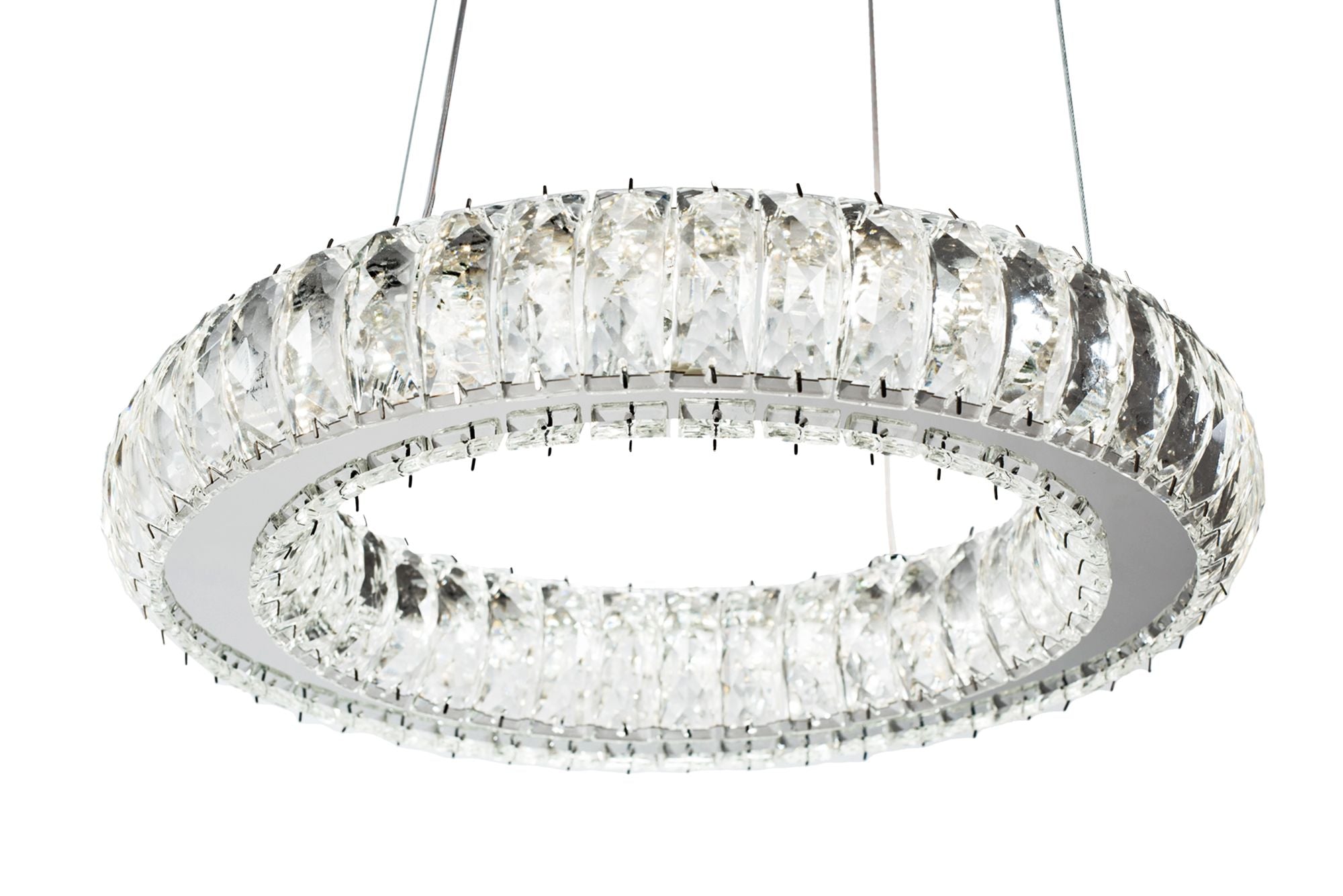 Plafoniera Led In Cristallo App1040-cp + Telecomando