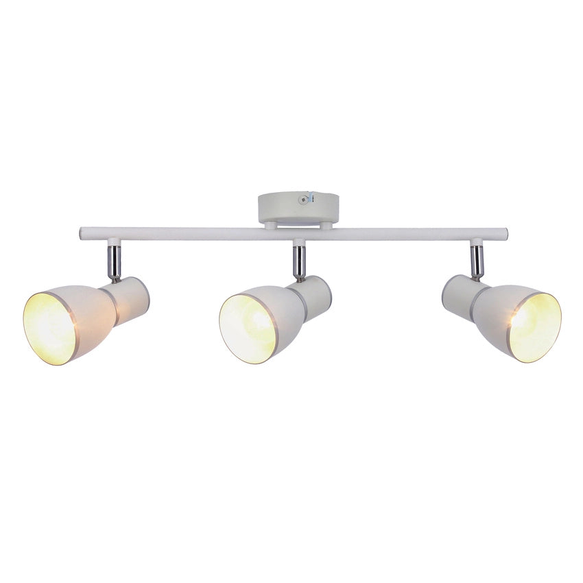 Plafoniera Candellux FIDO 93-63403 3xE14 metallo bianca/argento