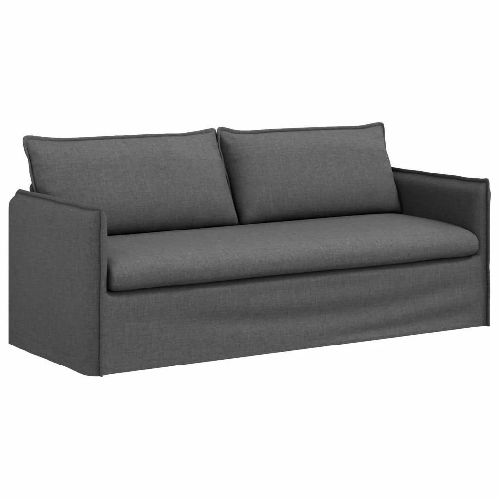 Divano Grigio scuro 196 x 82 x 85 cm Tessuto