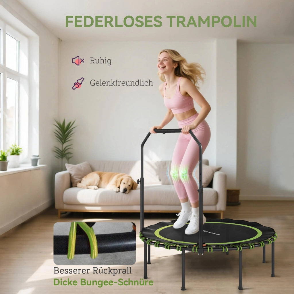 Trampolino Fitness ¨C zephmum ¨C Verde, Acciaio e Plastica