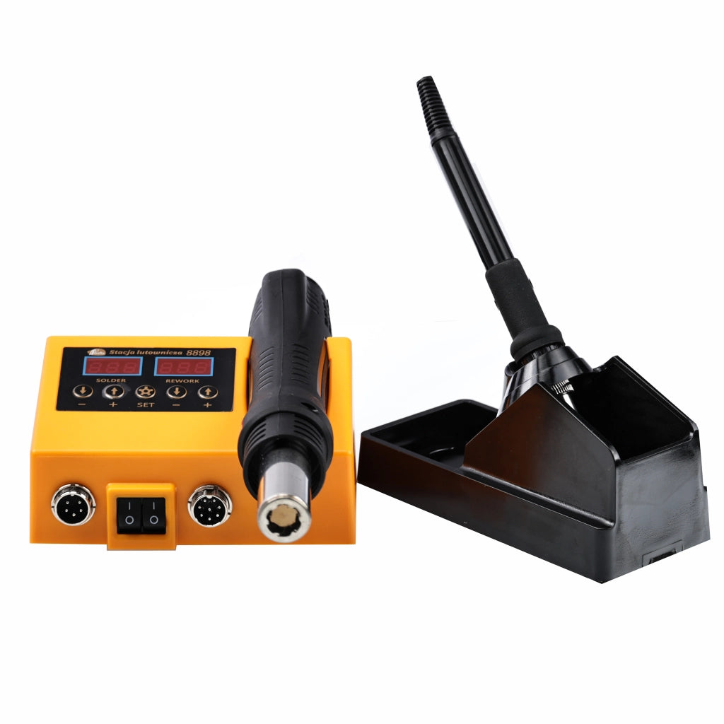 Stazione Saldante 2 in 1 OH660 – Potenza 660W, Display LED, Compatibile con Plastica