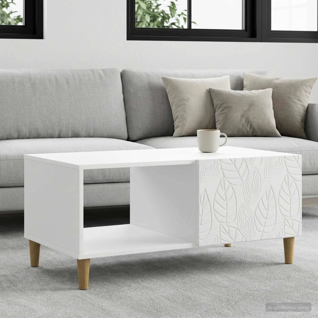 Tavolino da salotto Bianco 90 x 50 x 40 cm Legno ingegnerizzato 895185