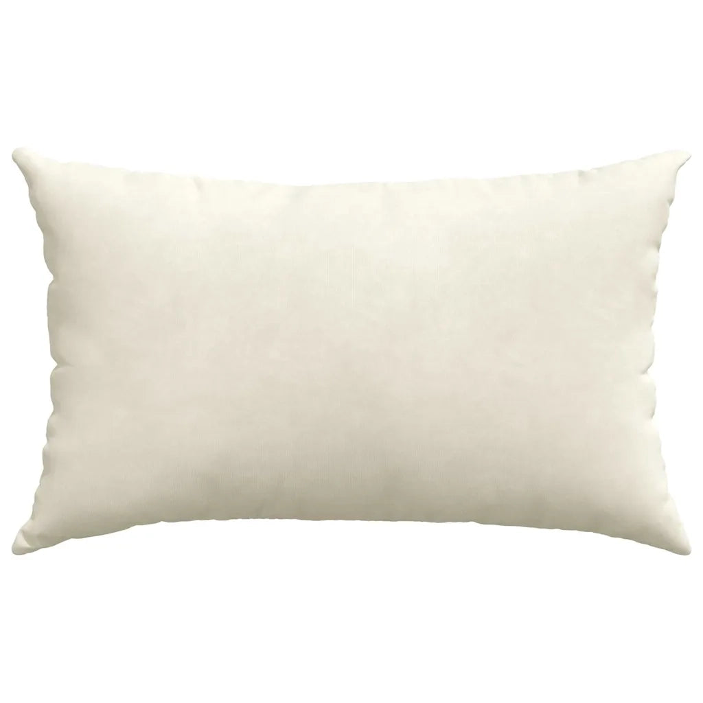 Cuscini da Divano 2 pcs Crema 50 x 30 cm Tessuto in Cords