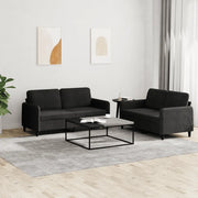 Set di Divani 2 pz Nero in Velluto 3201979