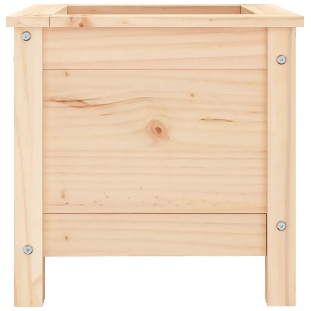 Fioriera da Giardino-Vaso da Esterno 40x40x39 cm in Legno Massello di Pino