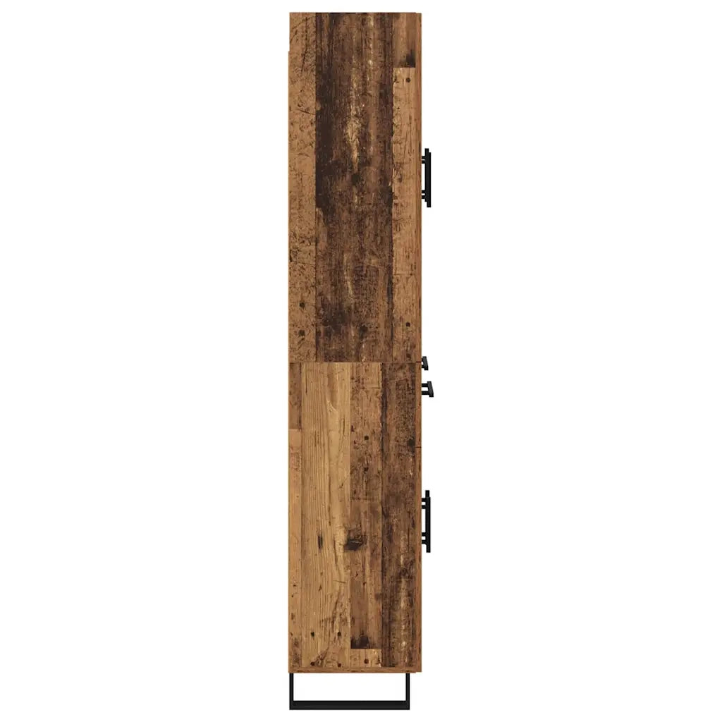 Credenza con cassetto 2 pz | Madia | Buffet da pranzo | Armadio da pranzo Legno vecchio 69,5 x 34 x 180 cm