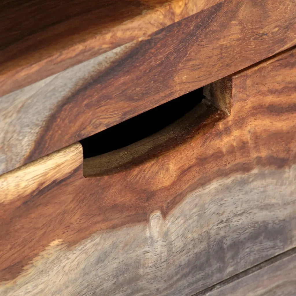 Mobile Porta TV in Legno Massello di Acacia 130x30x40 cm 247750