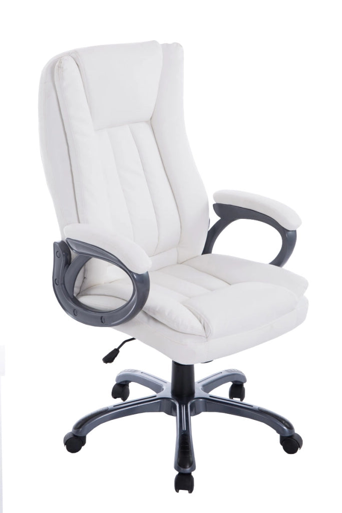 Sedia da ufficio XL Bern in similpelle bianco