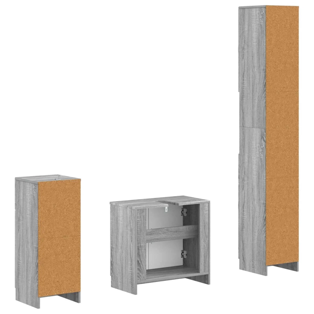 Set di armadietti da bagno in 3 pezzi UTRECHT 3417897