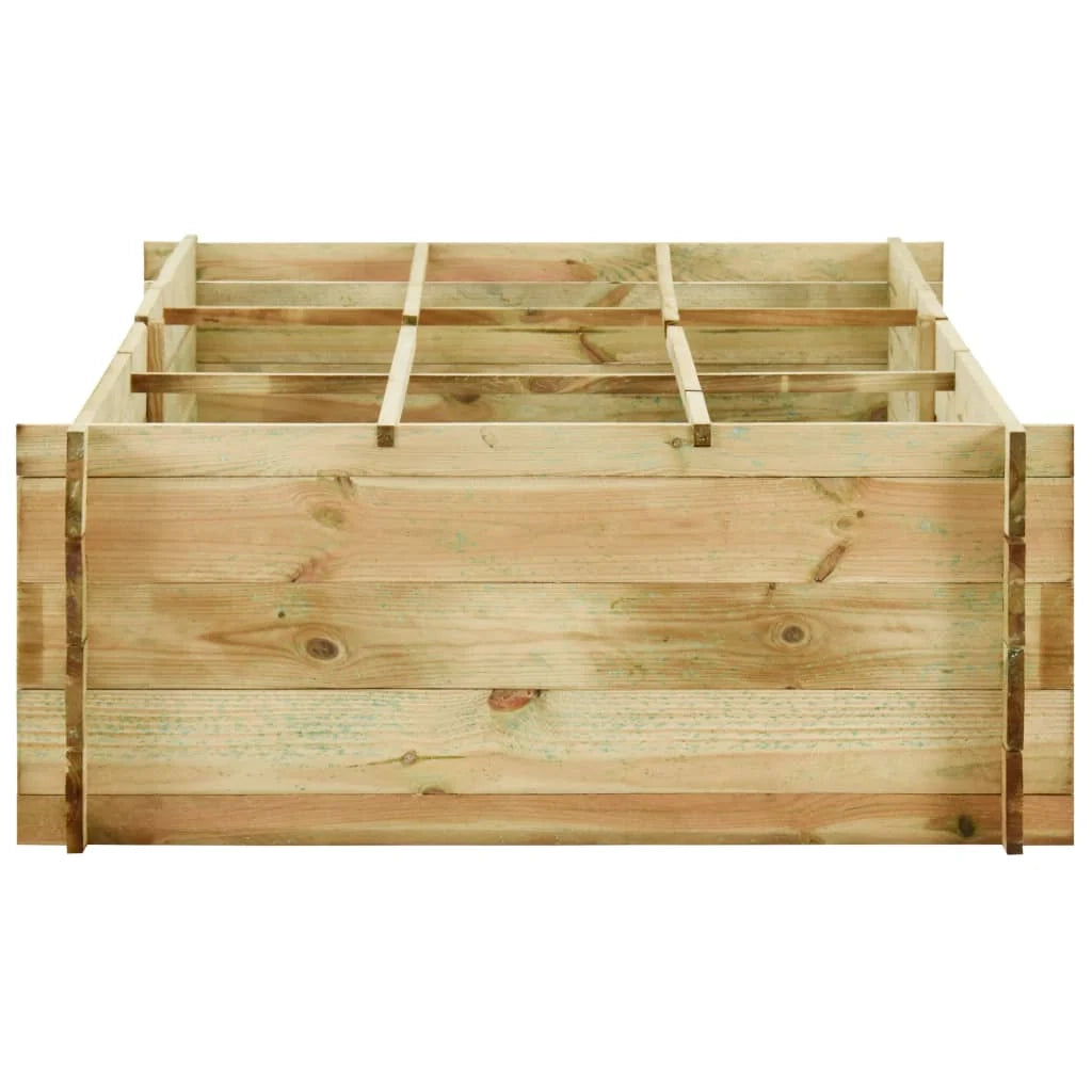 Fioriera per ortaggi in legno di pino impregnato 197 x 100 x 40 cm 02_0000838