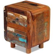 Comodino cassettiera mobile da camera da letto legno massello di recupero 43 x 33 x 51 cm 1402012