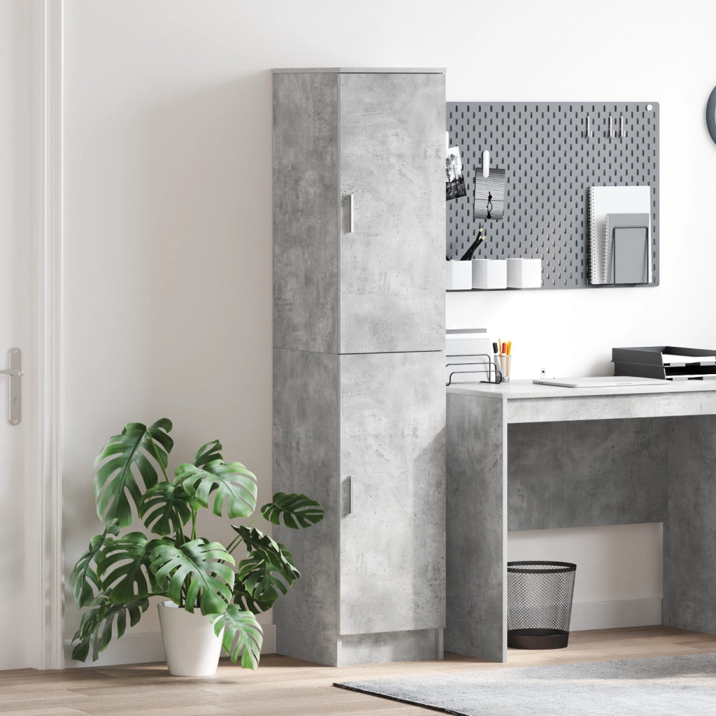 Mobile Buffet Grigio cemento MDF con laminato effetto cemento