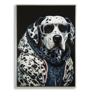 Stampa su Tela Dalmata, Multicolore, Legno, 53x3x73 cm