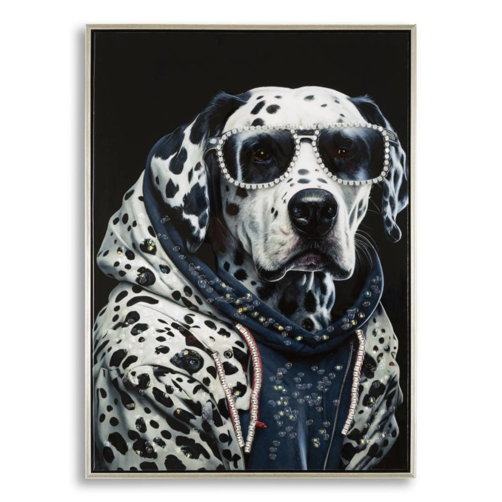 Stampa su Tela Dalmata, Multicolore, Legno, 53x3x73 cm