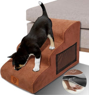 Trappola per cani, altezza 40 cm, trappola per cani impermeabile per divano, scala per gatti con 3 gradini antiscivolo, trappola per cani con inclinazione box spring, trappola per animali domestici con copertura in piuma lavabile e rimovibile.