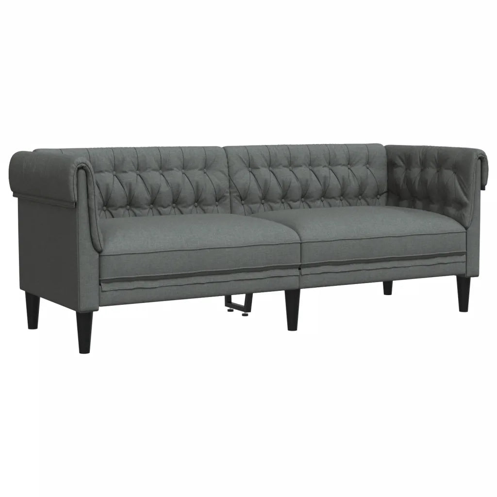 Set di Divani 3 pz Grigio Scuro in Tessuto 3209192