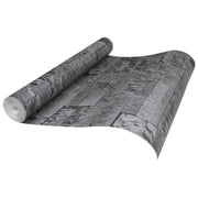 Carta da Parati 3D Pietra Nero 10 x 0,53 m Tessuto Non Tessuto 42046691