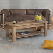 Pella, Tavolino da Salotto un Vano, 124x60x45h cm Marrone Noce