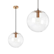 Lampada Da Soffitto Pensile Di Vetro Lassi 20 Cm Rose Gold
