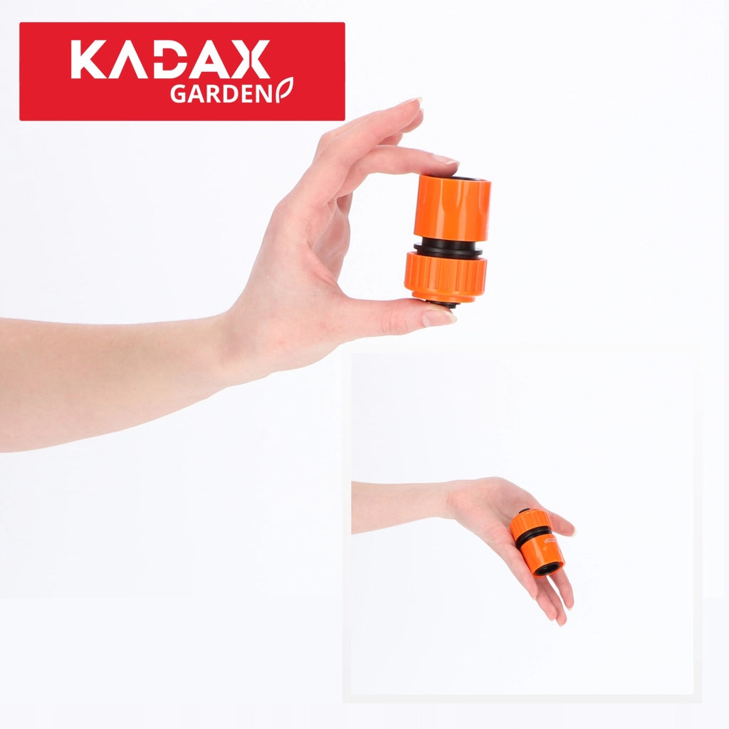 Raccordo rapido KADAX da 3/4 di pollice per tubo da giardino, per un'irrigazione efficace.