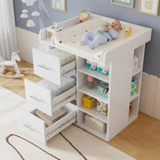 Fasciatoio Bianco con 3 Cassetti e Ripiani ¨C MINIMAL ¨C Bianco