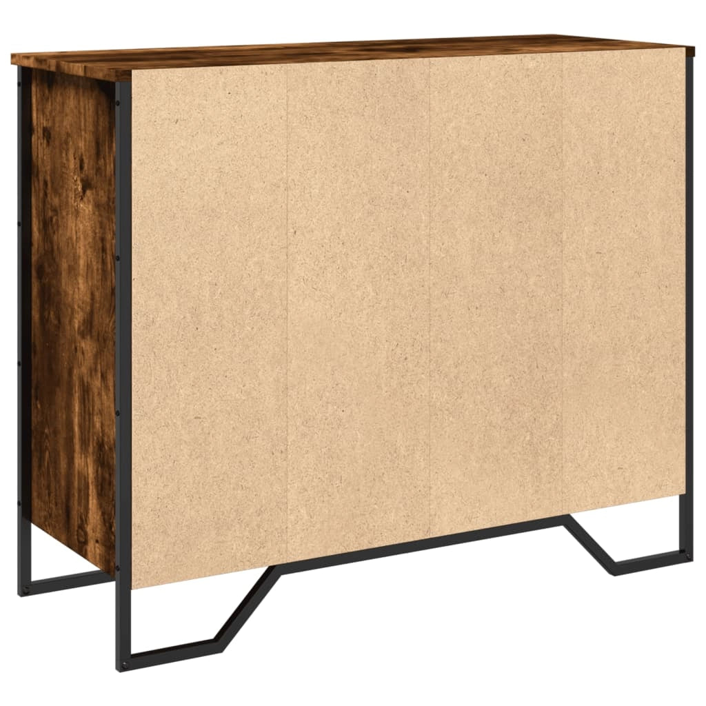 Buffet credenza cassettiera mobiletto mobile contenitore organizer per cucina soggiorno salotto 91 x 35,5 x 74,5 cm legno ingegnerizzato marrone 02_0031134