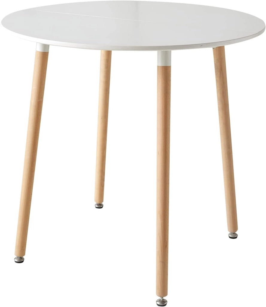 GrandCA HOME Tavolo da pranzo rotondo moderno 80 cm con piedistallo in design a tulipano, tavolo per il tempo libero Mid-Century per cucina, sala da pranzo e soggiorno…