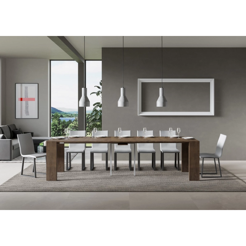 Consolle allungabile 90x40/300 cm Roxell - Noce
