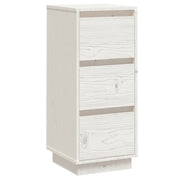 Credenza | Madia | Buffet da pranzo | Armadio da pranzo Bianca 32x34x75 cm in Legno Massello di Pino