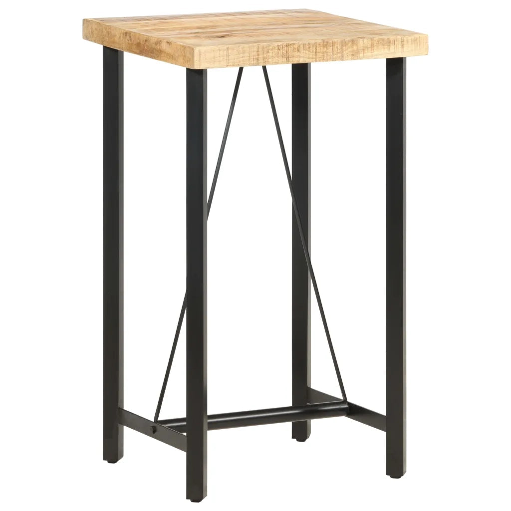 Tavolo da Bar 60x60x107 cm in Legno Ruvido di Mango 286610