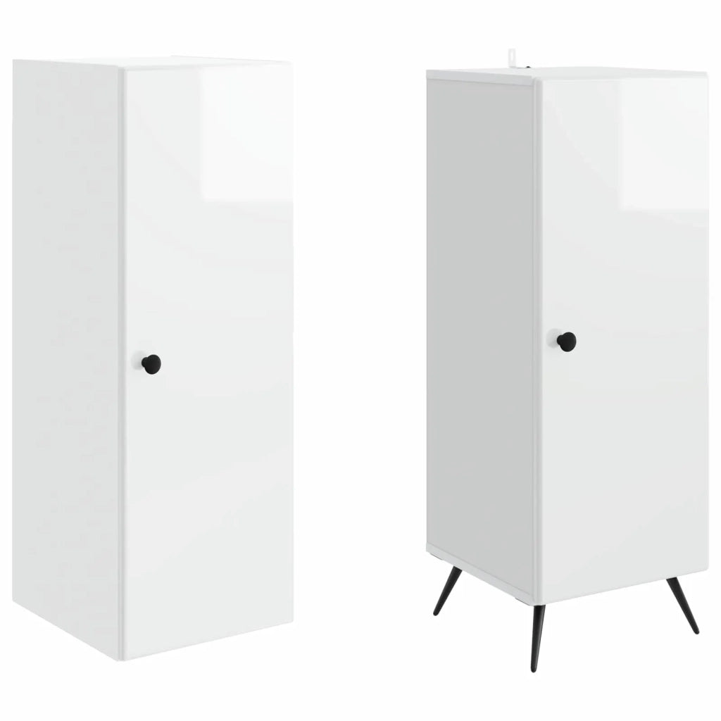 Set di armadi 2 pz Bianco Lucido Legno ingegnerizzato 3416875