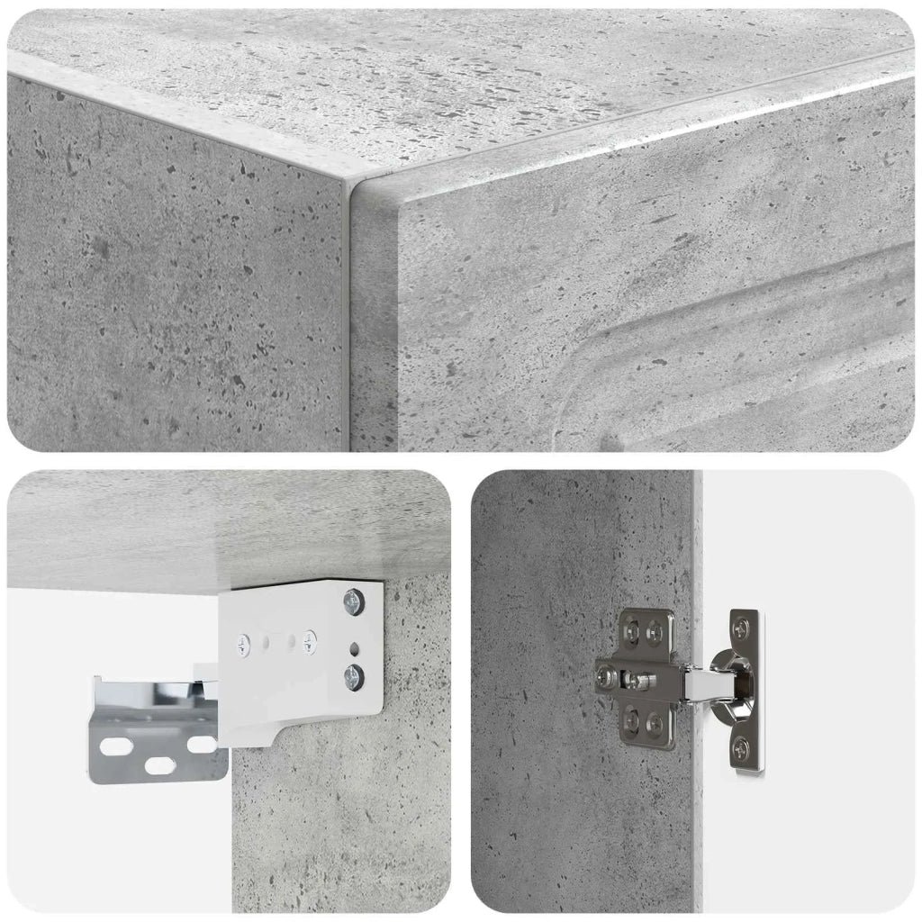 Set di armadi 2 pcs Grigio Cemento Legno ingegnerizzato 3416955