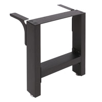 Base per panche verniciatura a polvere nero 30x43cm Telaio quadrato panca