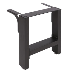 Base per panche verniciatura a polvere nero 30x43cm Telaio quadrato panca