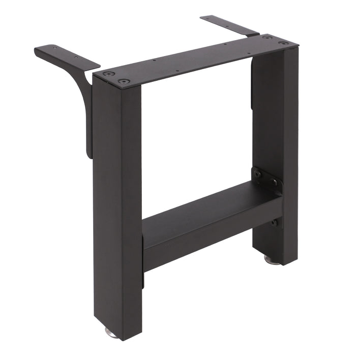 Base per panche verniciatura a polvere nero 30x43cm Telaio quadrato panca