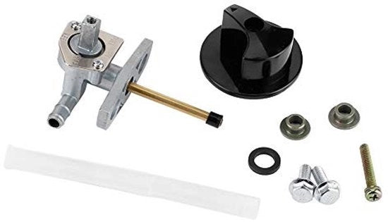 Kit di accensione carburante nuovo di zecca - serbatoio carburante argentato petcock - valvola di chiusura - metallo/ABS - sostituzione per 400X/400EX 09-14 - inclusi accessori - valvola carburante