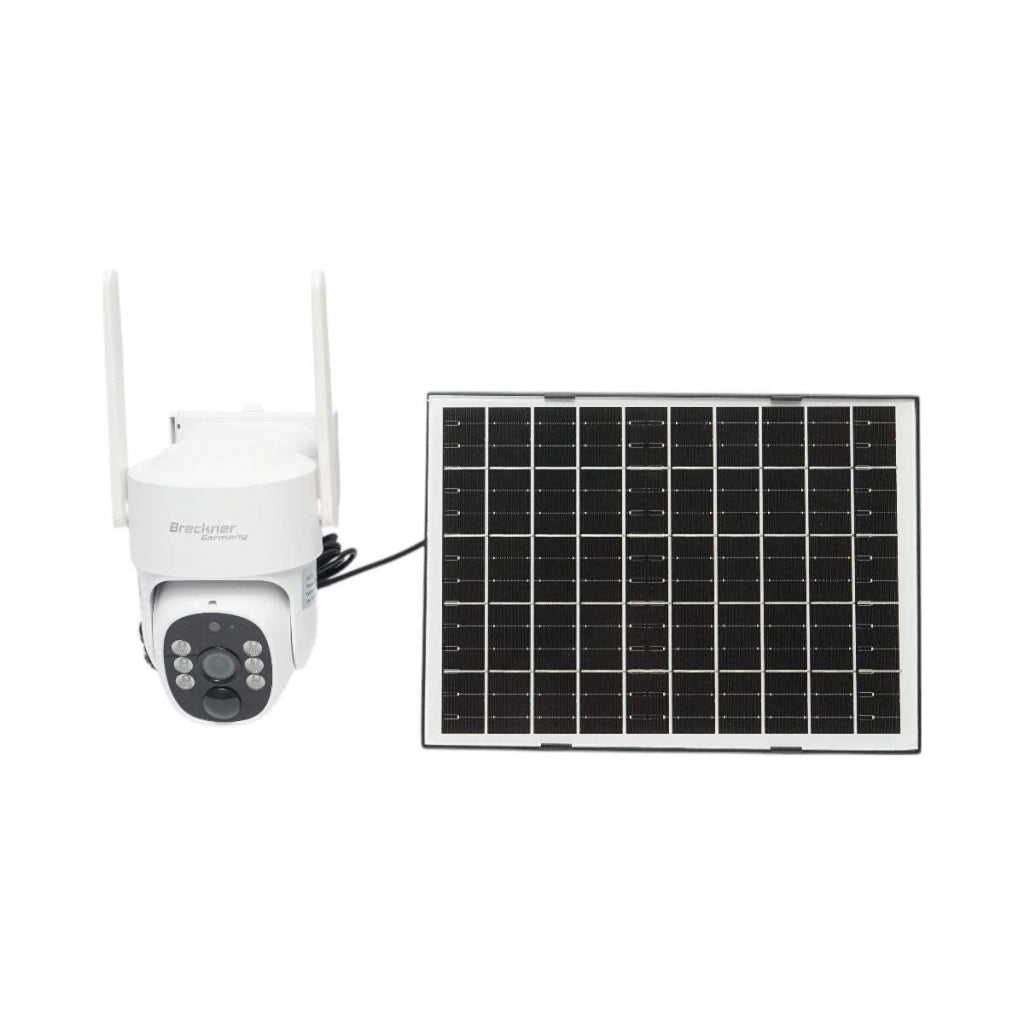 Telecamera di sorveglianza con lente doppia 3 MP, 4G, WIFI 2.4 GHz, pannello solare, batteria da 9.000 mAh, controllo PTZ, rilevamento umano PIR, visione notturna e applicazione Ubox