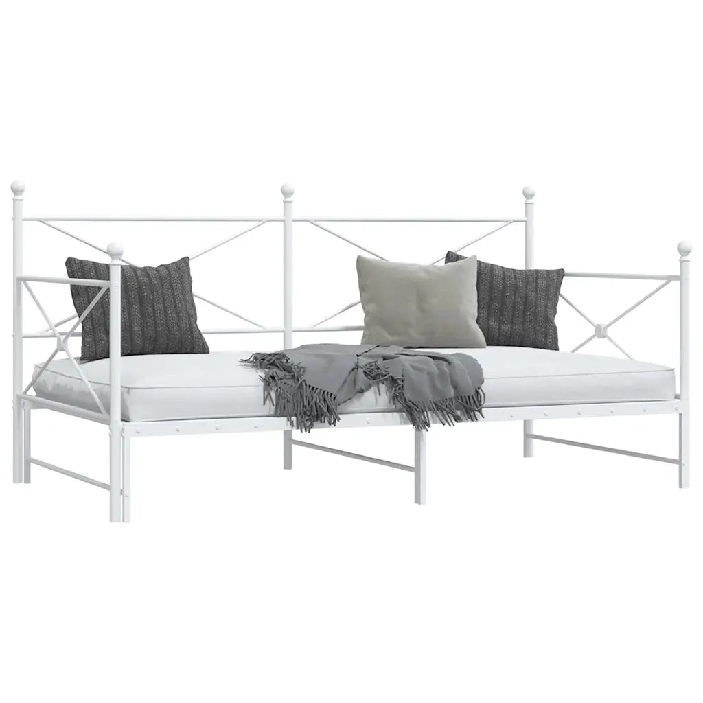 Divano Letto Estraibile senza Materasso-Sofa Letto-Daybed 100x190 cm in Acciaio