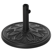 Base per Ombrellone da Giardino Ø48 cm in Plastica 13 Kg Nero