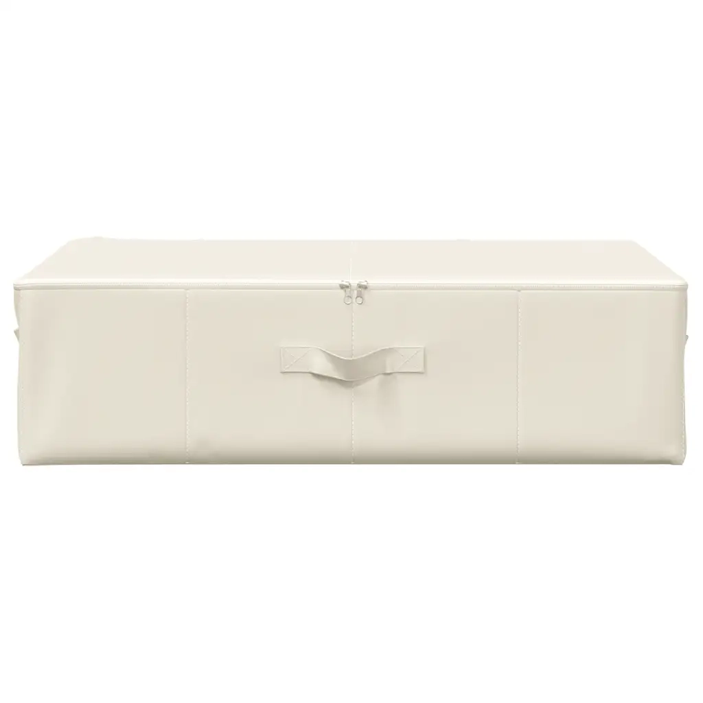 Scatola Portaoggetti in Tessuto 70x40x18 cm Crema 332907