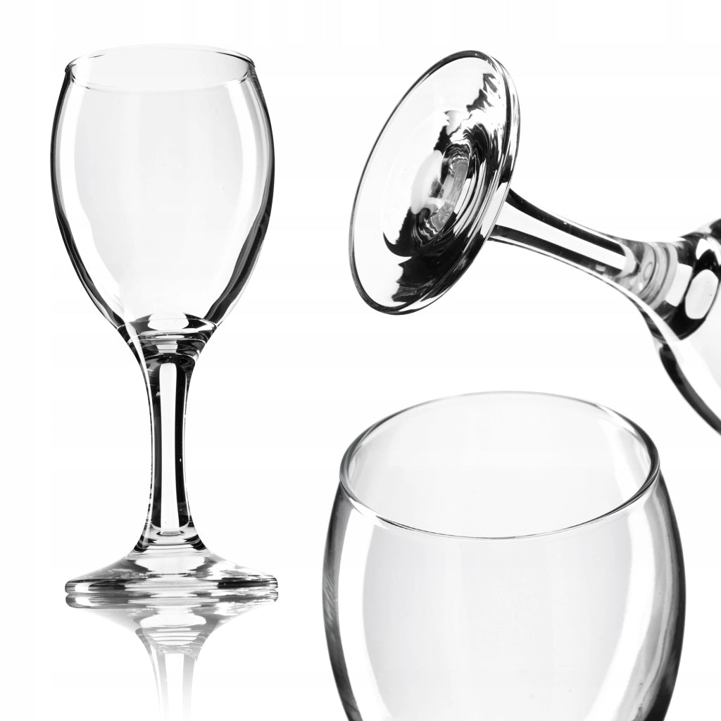 Set di 6 bicchieri da vino bianco KADAX da 245 ml, elegante set di bicchieri