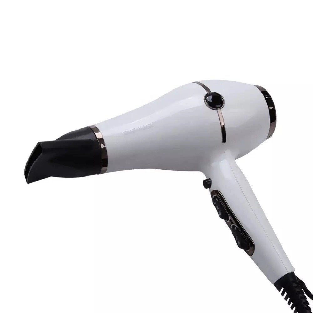 Trade Shop - Asciugacapelli Phon Professionale Motore Ac 2200 Watt 3 Velocità 2 Ugelli Gm-120 -