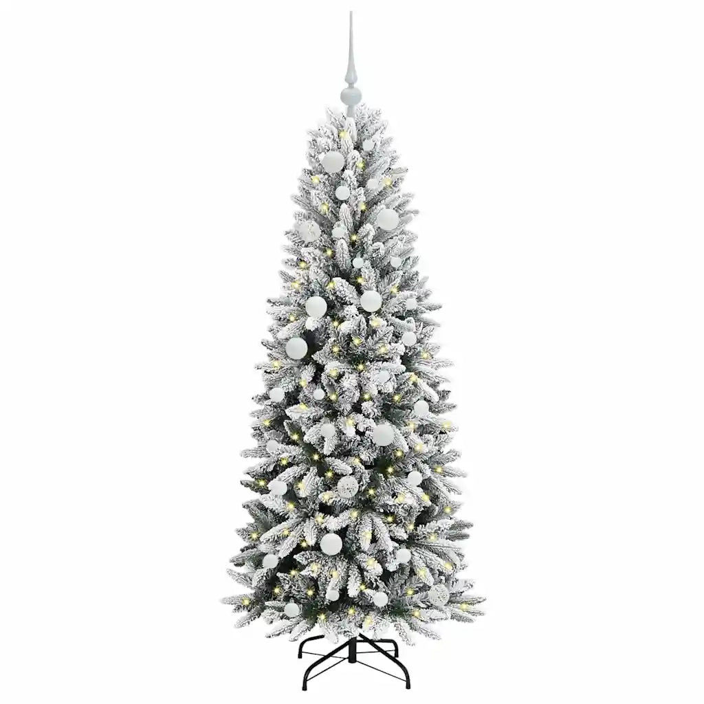 Albero di Natale artificiale con 150 LED Bianco 150 cm 3396036