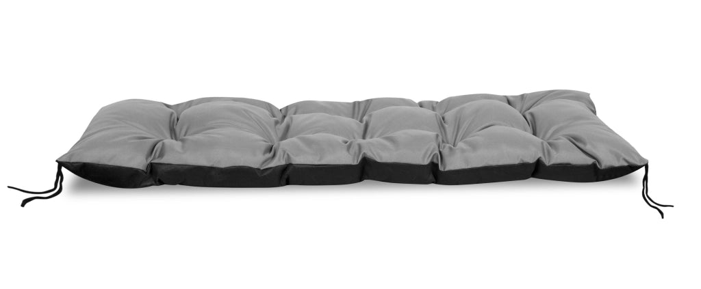 AIO FACTORY Cuscino da giardino impermeabile grigio 100x50 cm per panca/altalena