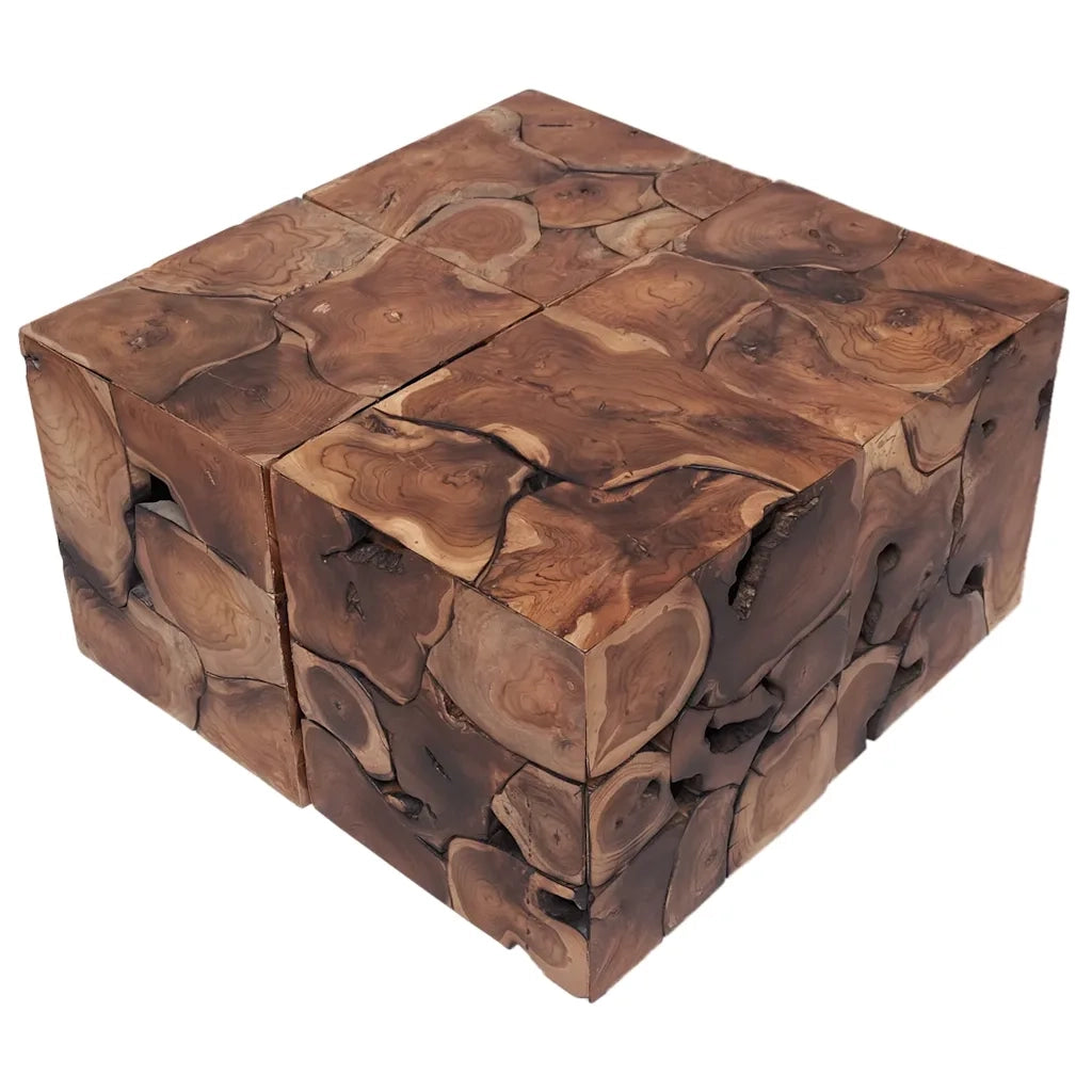 Sgabelli 4 pz Marrone 40x40x45 cm in Legno Massello di Tek 4 Pz 274356