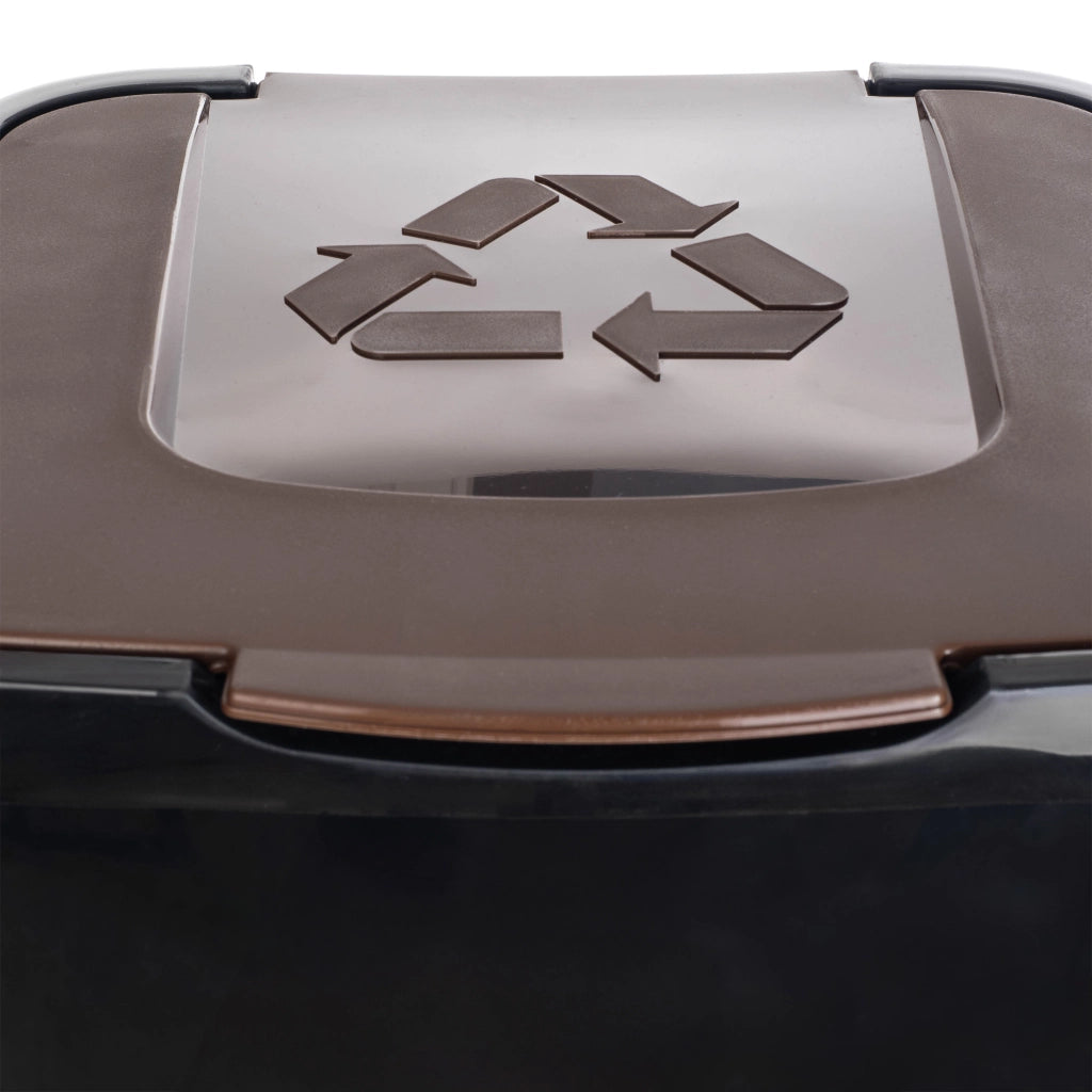 Cestino per la raccolta differenziata KADAX 50L Marrone Bio